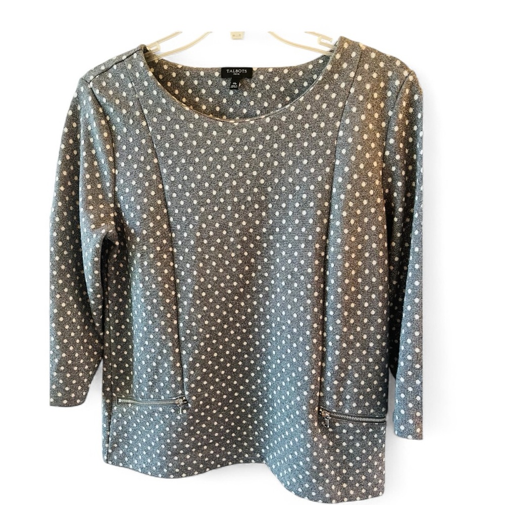 Talbots Ladies Petite Medium Festive Top
